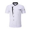 Spliced Chef Cooking Workwear  Catering Restaurant Coffee Shop Waiter Uniforms, Size:4XL(White)