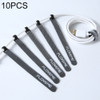 10 PCS FLOVEME Nylon Tie-wraps Hook and Loop Fastener Cable Ties for Data Cable & Earphone, Length: 14cm
