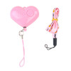 Heart Style Emergency Personal Alarm Key Chain with SOS & LED Light for Women / Kids / Girls / Superior, Random Color Delivery