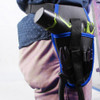 Portable Cordless Drill Holder Drill Cordless Screwdriver Waist Power Tool Bag Drill Waist Tool Belt Bag(Blue)