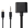 2 in 1 30-Pin Female to 8-Pin + 3.5mm Audio Cable Converter, Not Support iOS 10.3.1 or Above Phone, For iPhone 6 & 6 Plus, iPhone 5, iPad mini / mini 2 Retina, iTouch 5(Black)