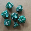 5 Set Creative RPG Game Dice Colorful Multicolor Dice Mixed DND Dice(Green)