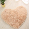 Heart Shape Non-slip Bath Mats Kitchen Carpet Home Decoration, Size:50*60CM(Light Camel)