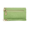 Women Long Wallet Female High Capacity Double Zippers Clutch Purse(Green)