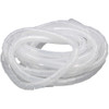 10m PE Spiral Pipes Wire Winding Organizer Tidy Tube, Nominal Diameter: 4mm(White)