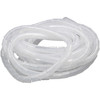 10m PE Spiral Pipes Wire Winding Organizer Tidy Tube, Nominal Diameter: 4mm(White)
