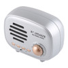 Q108 Retro Mini Wireless Bluetooth Speaker, Support Hands-free / TF Card / U disk / FM (Silver)