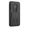 Tire Texture TPU+PC Shockproof Case for Motorola Moto G7 Play, with Holder (Black)