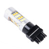 2 PCS T25/3157 10W 1000 LM 6000K White + Yellow Light Turn Signal Light with 42 SMD-2835-LED Lamps And Len. DC 12-24V