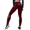 Women Leggings Sexy Pants Push Up Fitness Gym Leggins Running Mesh Leggins Seamless Workout Pants L(Wine Red)