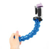 TMC HR127 7 Joint 360 Degrees Rotation Adjustable Neck for GoPro HERO6 /5 /5 Session /4 Session /4 /3+ /3 /2 /1, Xiaoyi and Other Action Cameras Flex Clamp Mount(Blue)