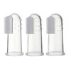 3 PCS RK-3604 Baby Silicone Toothbrush / Baby Finger Toothbrush / Finger Massage(Transparent)