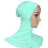 Autumn and Winter Ladies Solid Color Scarf Hooded Modal Headscarf Cap, Size:45 x 43cm(Cornflower Blue)