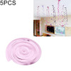 5 PCS 70cm PVC Spiral Ornaments Christmas Kindergarten Classroom Birthday Party Scene Layout Hanging Sequin Ornaments(Light Pink)