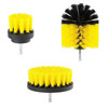 3 PCS Bathroom Kitchen Cleaning Brushes Kit for Electric Drill(Yellow)