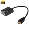 HDMI to VGA & Audio HD Conversion Adapter Cable(Black)