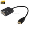 HDMI to VGA & Audio HD Conversion Adapter Cable(Black)