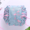 Flamingo Pattern Travel Large Volume Drawstring Bag Cosmetic Sundries Storage Bag