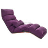 C1 Lazy Couch Tatami Foldable Single Recliner Bay Window Creative Leisure Floor Chair, Size: 175x56x20cm(Purple)