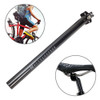 TOSEEK 3K Carbon Fiber Mountain Bike Road Bike Bicycle Seat Tube Seatpost Seat Fitting Seat Pole Bicycle Fittings, Size: 30.8x350mm