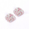 2 PCS Crystal Fake Nail Art Tips Rhinestone Full Cover Toenails Decals Stickers(NO:01)