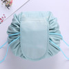 Travel Large Volume Drawstring Bag Cosmetic Sundries Storage Bag(Gray Blue)