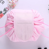 Travel Large Volume Drawstring Bag Cosmetic Sundries Storage Bag(Light Pink)