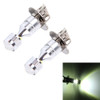 2 PCS H3 350LM 5000K 30W CREE 6 LED White Light Fog Light.DC 12-24V