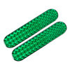 2 PCS High-brightness Laser Reflective Strip Warning Tape Decal Car Reflective Stickers Safety Mark(Green)