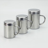 304 Stainless Steel Double Insulation Coffee Drink Milk Water Mugs Durable Drinking Cup with Lid 400ml