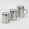 304 Stainless Steel Double Insulation Coffee Drink Milk Water Mugs Durable Drinking Cup with Lid 250ml