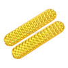 2 PCS High-brightness Laser Reflective Strip Warning Tape Decal Car Reflective Stickers Safety Mark(Yellow)