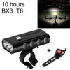 BX3 USB Charging Bicycle Light Front Handlebar Led Light (10 Hours, T6+Gem Lamp)