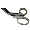 B-011 Outdoor Portable Medical First Aid Canvas Elbow Scissors with Fine Teeth(Army Green)