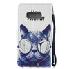 Cool Cat Pattern Horizontal Flip Leather Case for Galaxy S10e, with Holder & Card Slots & Wallet