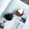 New Style Fashion UV400 Polarized Sunglasses Personality Network Reds Dark Glasses (Gold Frame Pink Mercury)