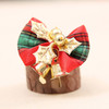 2 PCS Mini Cute Bow Christmas Tree Decoration Pendant(Lattice)