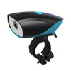USB Charging Bike LED Riding Light, Charging 6 Hours with Horn (Blue)