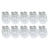 10 PCS 7443 3W Car Turn Light with Glass Shell, DC 12V (Warm White)