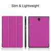 Custer Texture Horizontal Flip PU Leather Case for Galaxy Tab S4 10.5 / T835, with Three-folding Holder & Sleep / Wake-up Function (Purple)