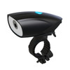 USB Charging Bike LED Riding Light, Charging 6 Hours with Horn & Line Control (Black)