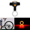 USB Charging Riding Light Rear Lamp Safety Warning Light (Round Shape Style)