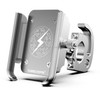 Motorcycle Aluminum Alloy Mobile Phone Bracket with Hook, Suitable for 4-6.5 inch Phones(White)