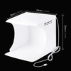 PULUZ 20cm Ring LED Panel Folding Portable Light Photo Lighting Studio Shooting Tent Box Kit with 6 Colors Backdrops (Black, White, Orange, Red, Green, Blue), Unfold Size: 24cm x 23cm x 22cm