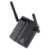 300Mbps Wireless-N Range Extender WiFi Repeater Signal Booster Network Router with 2 External Antenna, EU Plug(Black)