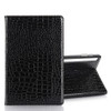 For Galaxy Tab S6 T860 / T865 Crocodile Texture Horizontal Flip Leather Case with Holder & Card Slots & Wallet (Black)