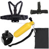 YKD-120 5 in 1 Chest Belt + Wrist Belt + Head Strap + Floating Bobber Monopod + Portable Box + Carry Bag Set for GoPro NEW HERO / HERO7 /6 /5 /5 Session /4 Session /4 /3+ /3 /2 /1, Xiaoyi and Other Action Cameras
