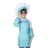 Children Baking Apron Chef Clothes Cap Set, Size:One Size(Blue)