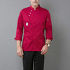 Men and Women Hotel Canteen Cake Baker Kitchen Long Sleeve Work Clothes, Size:M(Red)