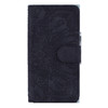 For Galaxy M30s Calf Pattern Mandala Double Folding Design Embossed Leather Case with Wallet & Holder & Card Slots(Black)